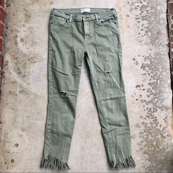 💸SOLD💸Free People Great Heights raw hem jeans - Picture 4 of 7